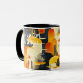 Custom Boho Wellness-Center Retreat Tasse - Busine (Vorderseite Links)