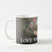 Custom Bold Love You Grandma One Photo Modern Coff Kaffeetasse (Links)