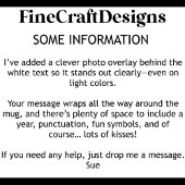 Custom Bold Love You Grandma One Photo Modern Kaffeetasse