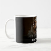 Custom Bold Personalized Dog Dad One Photo Kaffeetasse (Links)