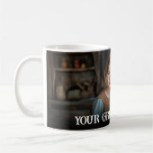 Custom Bold Personalized Family One Photo Kaffeetasse (Links)