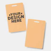 Custom Bold sagt ihr Namensdesign für Männer Ausweis (Front & Back)