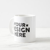 Custom Bold sagt ihr Namensdesign für Männer Kaffeetasse (Vorderseite Links)