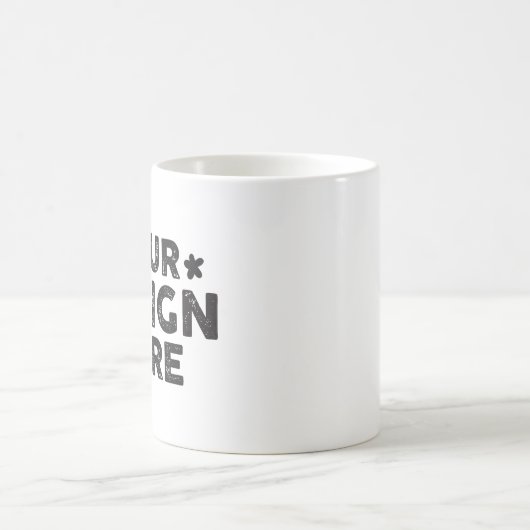 Custom Bold sagt ihr Namensdesign für Männer Kaffeetasse (Mittel)