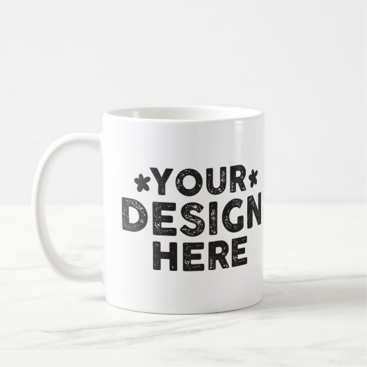 Custom Bold sagt ihr Namensdesign für Männer Kaffeetasse (Links)