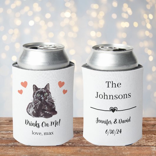 Custom Bombay Cat Pet Wedding Can Cooler Dosenkühler