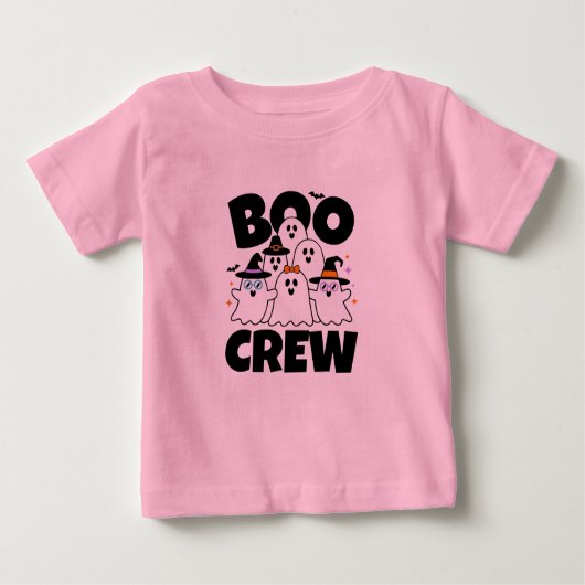 Custom Boo Crew Halloween Family Matching Baby T-shirt (Vorderseite)