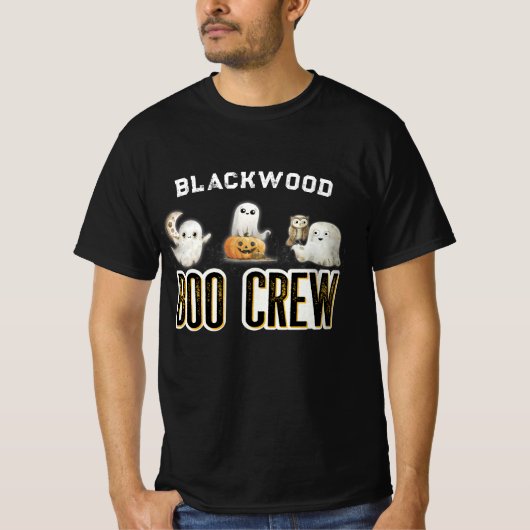 Custom Boo Crew Halloween T-Shirt (Vorderseite)