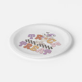 Custom Boo Ghost Niedlich Trick oder Treat Hallowe Pappteller (Schrägansicht)