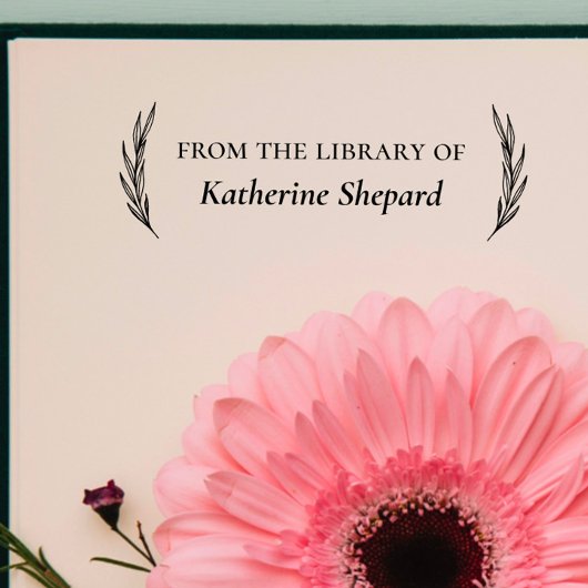Custom Book Classic "From the Library of" Permastempel