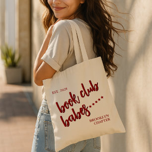 Custom Book Club Babes Tote Bag, Book Lovers Gift Tragetasche