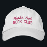 Custom Book Club Name Bestickte Baseballkappe<br><div class="desc">Show off your love of reading (and your favorite reading crew) with this custom embroidered book club hat! Personalized with your book club name or any custom text, this hat is the perfect blend of cozy, casual, and bookish style. Use Zazzle’s easy design tools to choose your preferred fonts and...</div>