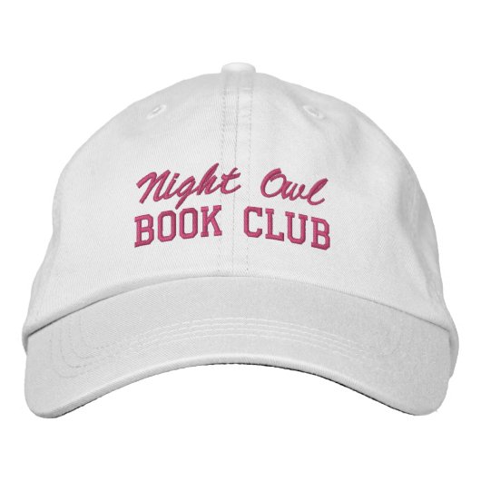 Custom Book Club Name Bestickte Baseballkappe (Vorderseite)