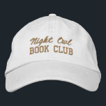 Custom Book Club Name Bestickte Baseballkappe<br><div class="desc">Show off your love of reading (and your favorite reading crew) with this custom embroidered book club hat! Personalized with your book club name or any custom text, this hat is the perfect blend of cozy, casual, and bookish style. Use Zazzle’s easy design tools to choose your preferred fonts and...</div>