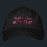 Custom Book Club Name Bestickte Baseballkappe<br><div class="desc">Show off your love of reading (and your favorite reading crew) with this custom embroidered book club hat! Personalized with your book club name or any custom text, this hat is the perfect blend of cozy, casual, and bookish style. Use Zazzle’s easy design tools to choose your preferred fonts and...</div>
