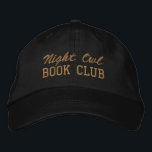 Custom Book Club Name Bestickte Baseballkappe<br><div class="desc">Show off your love of reading (and your favorite reading crew) with this custom embroidered book club hat! Personalized with your book club name or any custom text, this hat is the perfect blend of cozy, casual, and bookish style. Use Zazzle’s easy design tools to choose your preferred fonts and...</div>