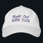 Custom Book Club Name Bestickte Baseballkappe<br><div class="desc">Show off your love of reading (and your favorite reading crew) with this custom embroidered book club hat! Personalized with your book club name or any custom text, this hat is the perfect blend of cozy, casual, and bookish style. Use Zazzle’s easy design tools to choose your preferred fonts and...</div>