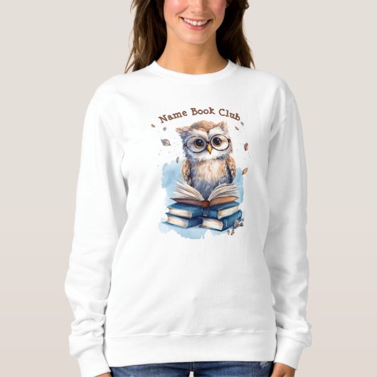 Custom Book Club, Owl Sweatshirt (Vorderseite)