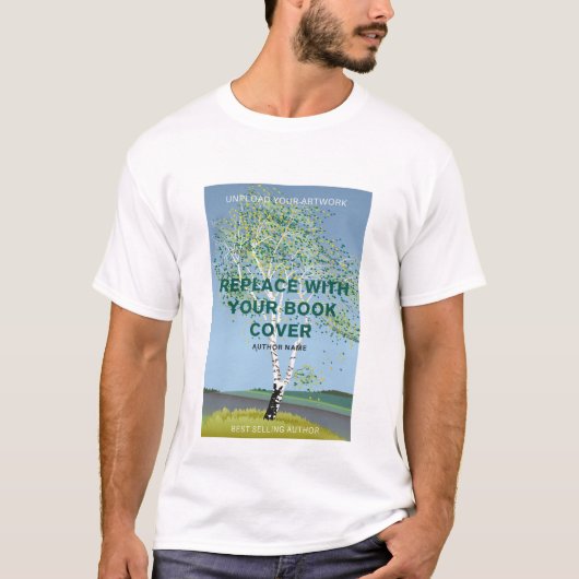 Custom Book Cover l Werbeaktion Book Launch Writer T-Shirt (Vorderseite)