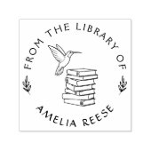 Custom Book From the Library of Hummingbird Permastempel (Design)