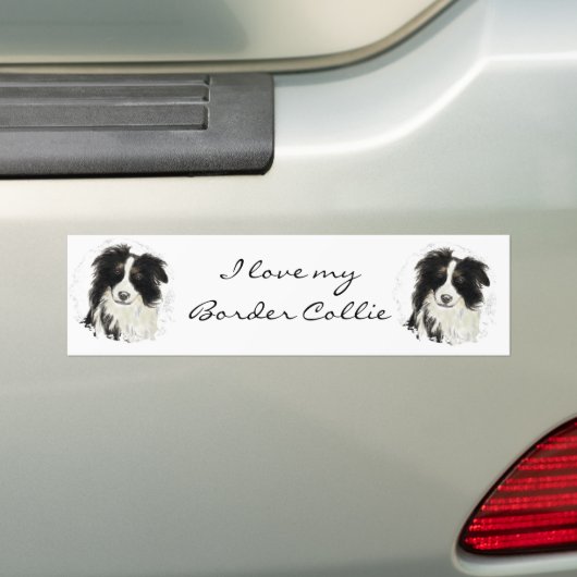 Custom Border Collie - Dog Collection Autoaufkleber (Auf Auto)