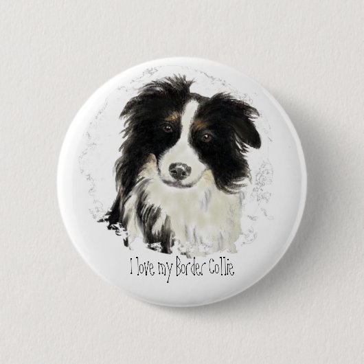 Custom Border Collie - Dog Collection Button (Vorderseite)