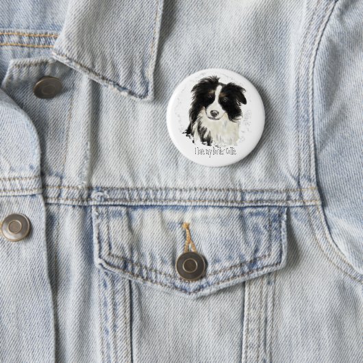 Custom Border Collie - Dog Collection Button (Beispiel)