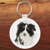 Custom Border Collie - Dog Collection Schlüsselanhänger (Vorderseite)