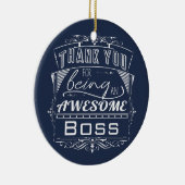 Custom Boss Vielen Dank für Ihre Wertschätzung Keramik Ornament (Rechts)