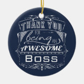 Custom Boss Vielen Dank für Ihre Wertschätzung Keramik Ornament (Vorne)