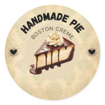 Custom Boston Cream Pie Labels | Personalisierte B