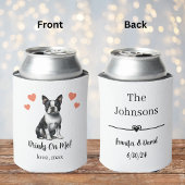 Custom Boston Terrier Pet Wedding Can Cooler Dosenkühler