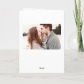 Custom Botanic Floral Bridal Hochzeit Vielen Dank Dankeskarte (Rückseite)