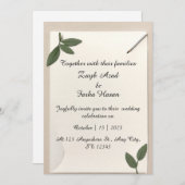 Custom Botanical Letter Paper | Elegant Printable Ankündigung (Vorne/Hinten)