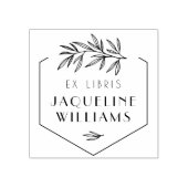 Custom Botanical Library Book Ex Libris Buchzeiche Gummistempel (Prägung)