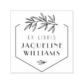 Custom Botanical Library Book Ex Libris Buchzeiche Permastempel (Design)