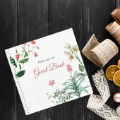 Custom Botanical Wedding Guest Book Notizblock