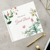 Custom Botanical Wedding Guest Book Notizblock