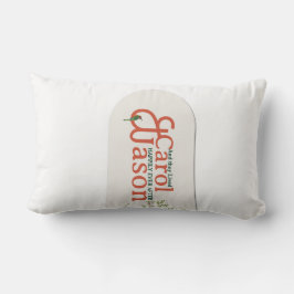 Custom Botanical Wedding Lendenkissen