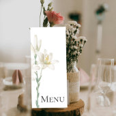 Custom Botanical Wedding Menu Menükarte