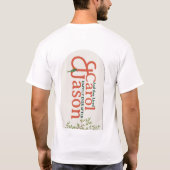 Custom Botanical Wedding - Personalisiert T-Shirt (Rückseite)