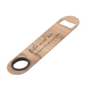 Custom Bottle Opener – Personalized with Name Speed Flaschenöffner (Vorderseite Schrägansicht)