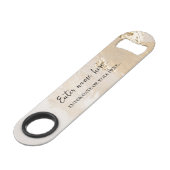 Custom Bottle Opener – Personalized with Name Speed Flaschenöffner (Vorderseite Schrägansicht)
