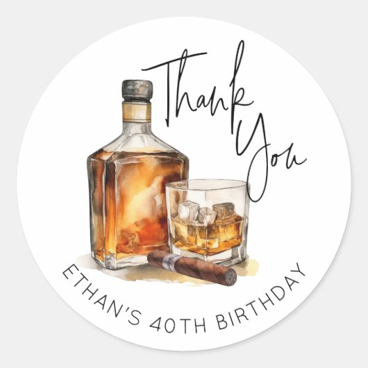 Custom Bourbon Danke Stickers Whiskey Labels (Vorderseite)