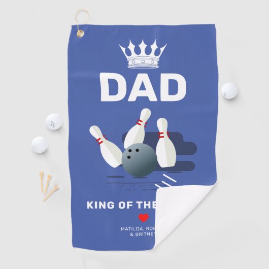 Custom Bowling Alley Vater Handtuch (Insitu)