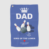 Custom Bowling Alley Vater Handtuch (Vorderseite)