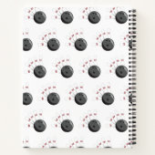 Custom Bowling Ball & Buttone Individuelle Name Notizblock (Rückseite)