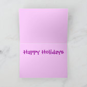 Custom Bowling Greetings Feiertagskarte (Innenseite)