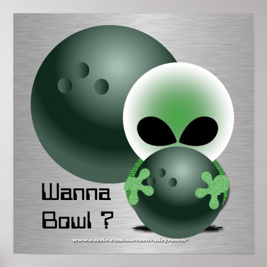 Custom Bowling Posters Gifts Poster (Vorne)