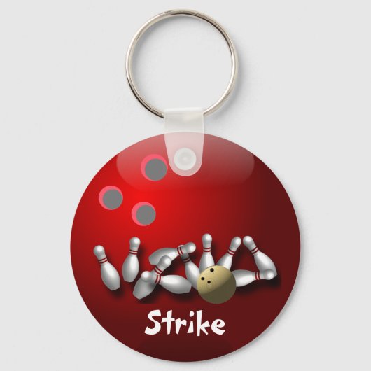 Custom Bowling Schlüsselanhängers Geschenke Schlüsselanhänger (Vorderseite)